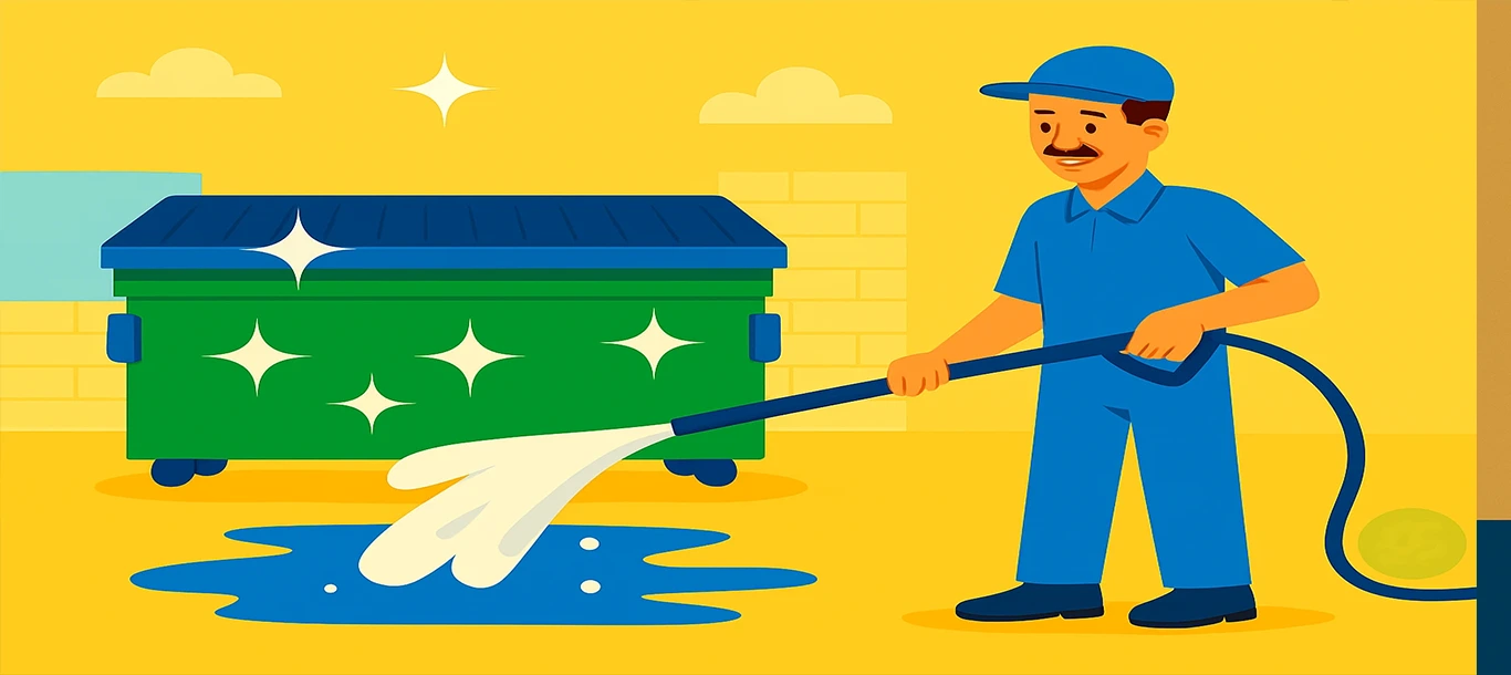 Dumpster cleaning service Squeegeez