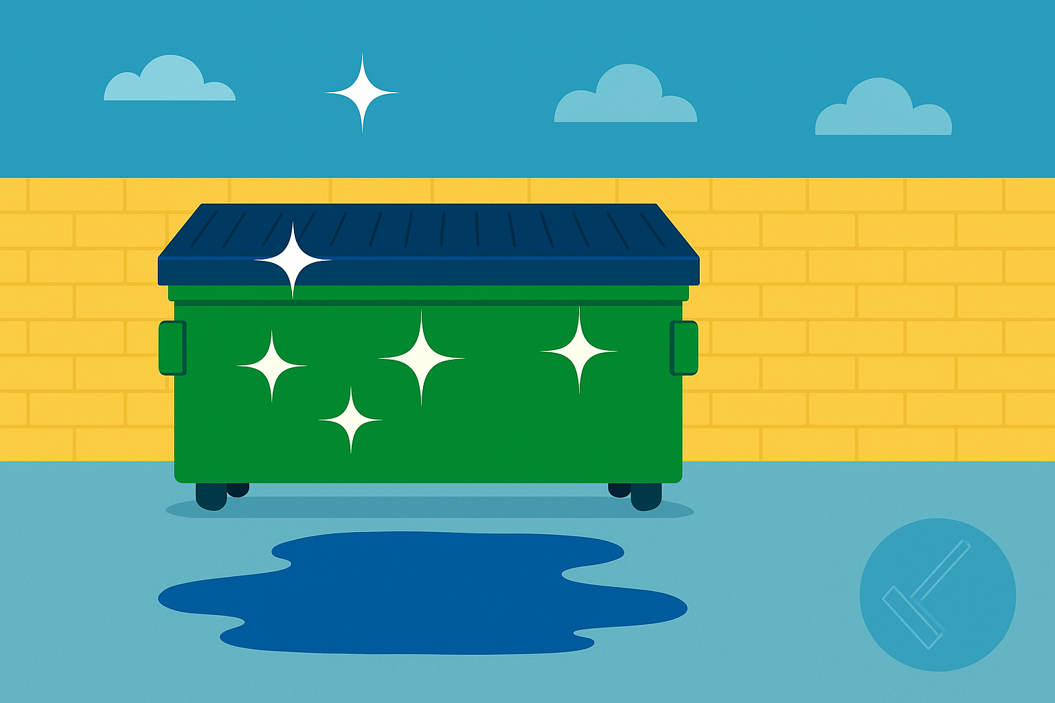 Dumpster enclosure cleaning service