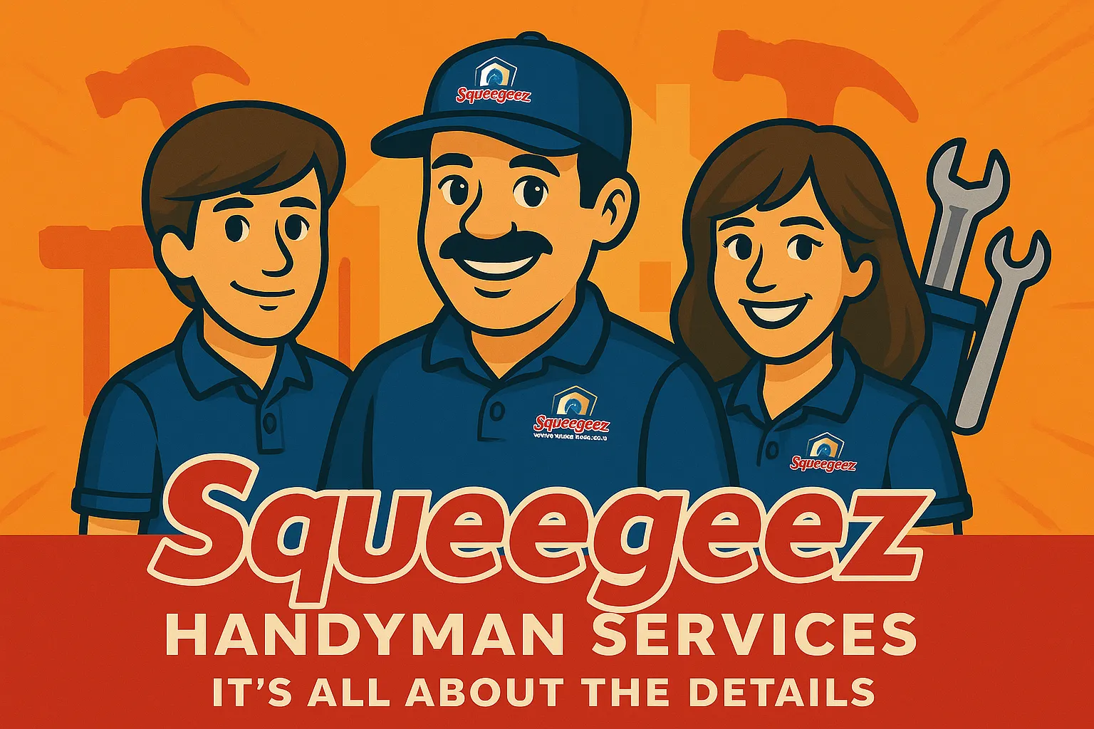 Squeegeez handyman team at work