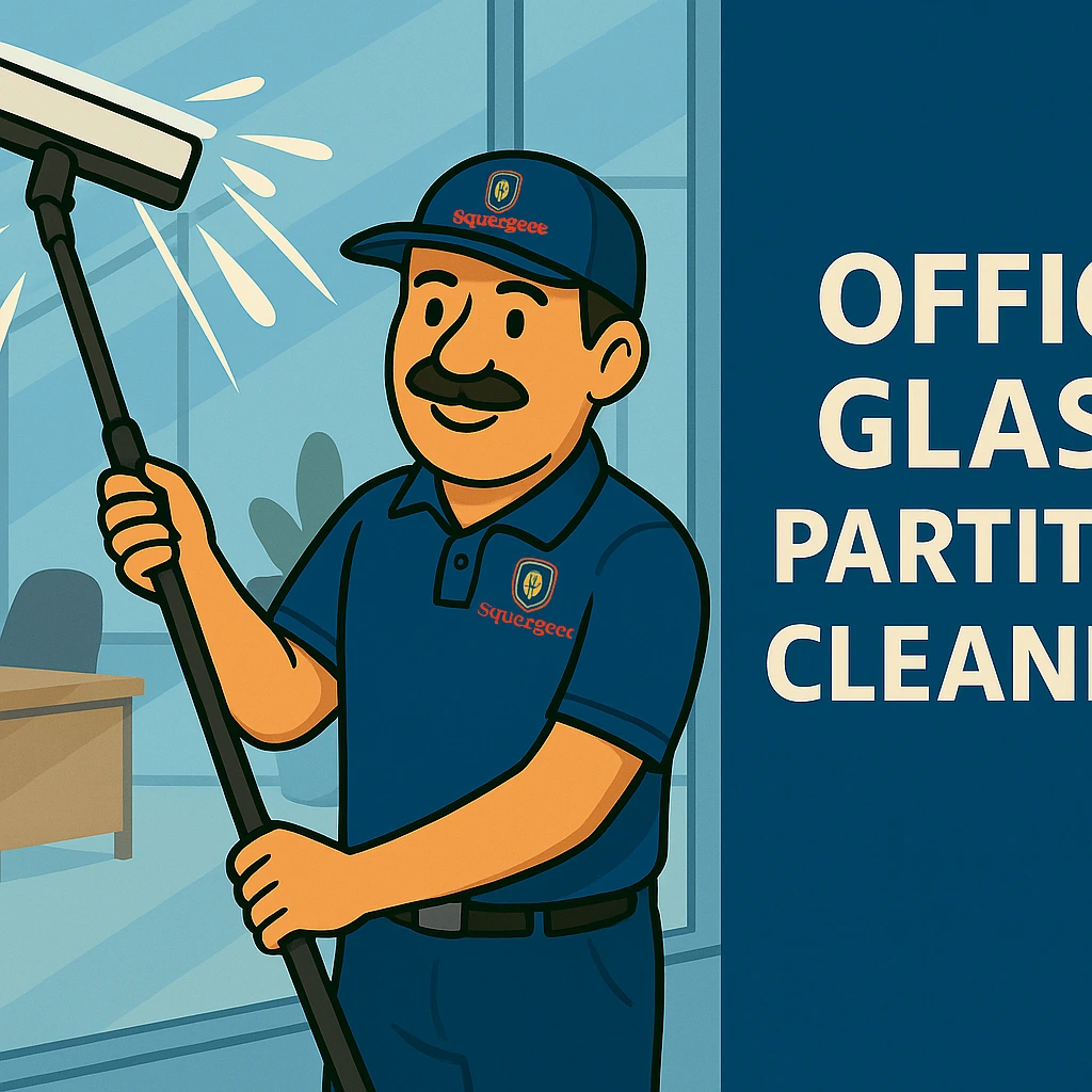 Office interior glass partitions spotless