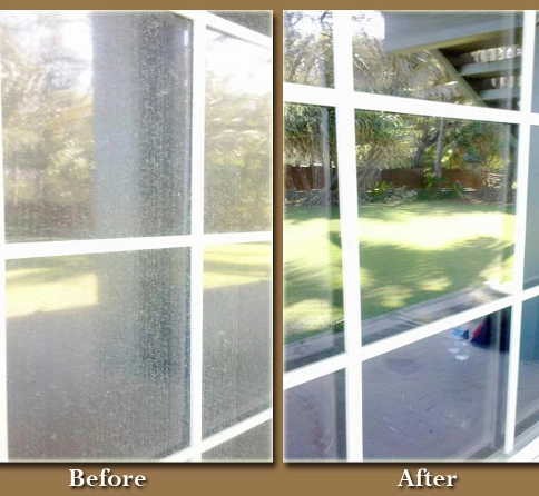 Streak-free windows close-up